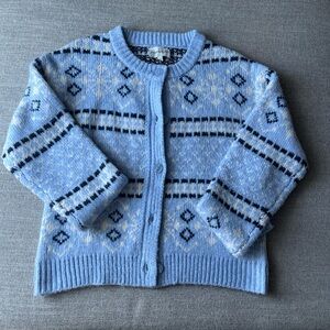Brand New: Freshman1996 Light Blue and Navy Women’s Knit Sweater Size Medium